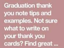 26 Create Thank You Card Template For Graduation Formating with Thank You Card Template For Graduation