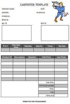 26 Creative Joinery Invoice Example for Ms Word for Joinery Invoice Example