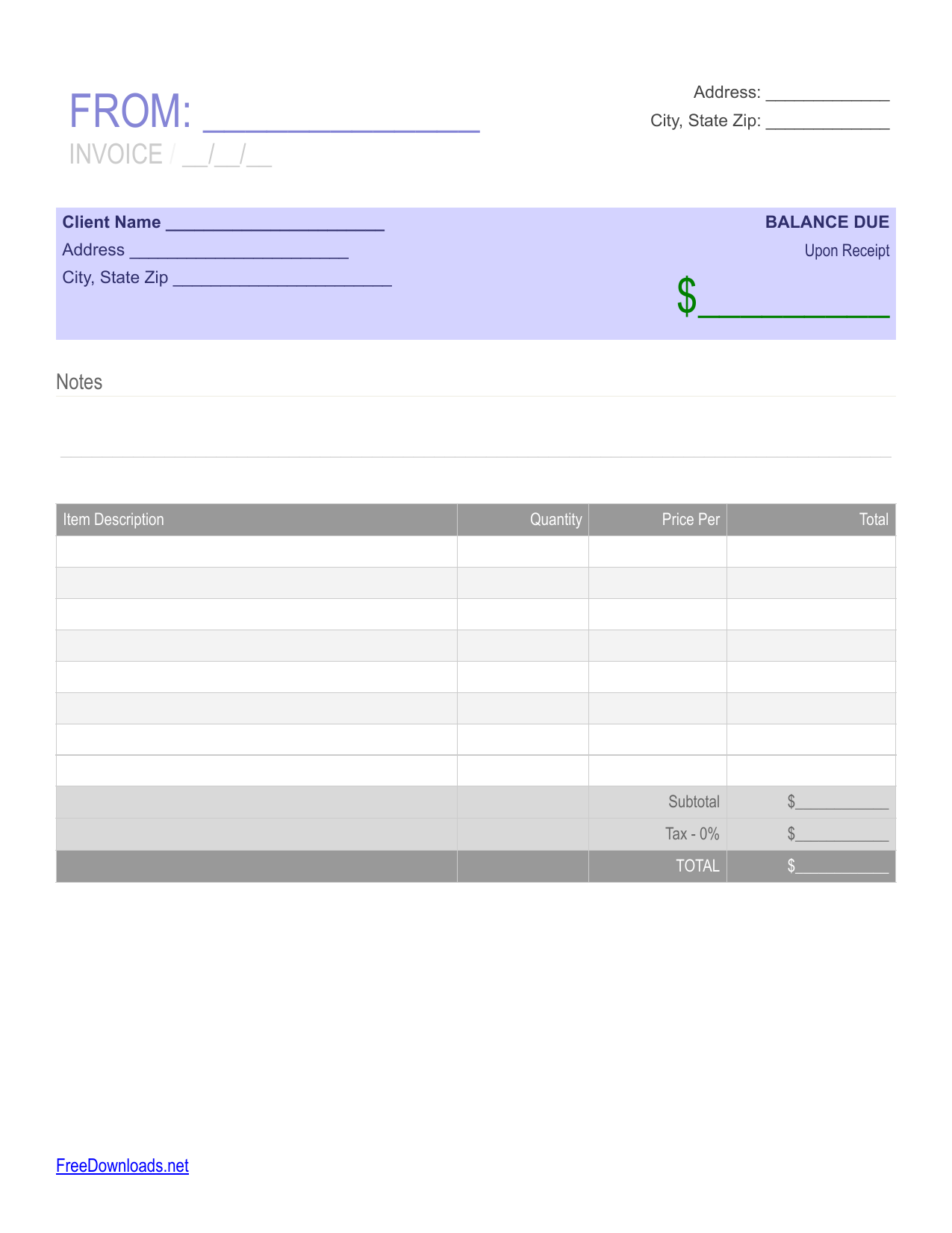 26 Customize Blank Service Invoice Template Pdf For Free by Blank Service Invoice Template Pdf