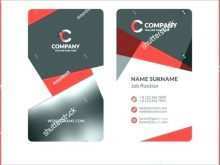 2 Sided Name Card Template