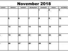 26 Free Printable Daily Calendar Template November 2018 Now for Daily Calendar Template November 2018