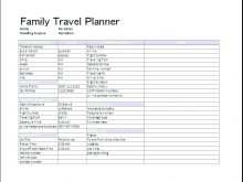 26 Free Printable Family Travel Itinerary Template Word For Free with Family Travel Itinerary Template Word