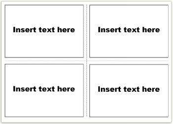 26 Free Printable Flash Card Template For Word 2010 Now for Flash Card Template For Word 2010