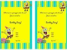 26 Free Printable Spongebob Birthday Card Template For Free with Spongebob Birthday Card Template