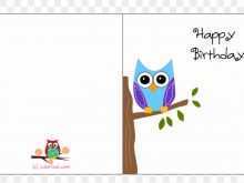 26 How To Create Owl Birthday Card Template Download by Owl Birthday Card Template