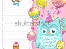 26 How To Create Owl Birthday Card Template in Word by Owl Birthday Card Template