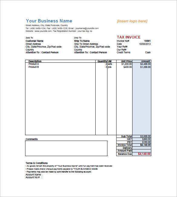 26 How To Create Tax Invoice Format Under Gst In Word for Ms Word by Tax Invoice Format Under Gst In Word