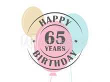 26 Online 65 Birthday Card Template Formating by 65 Birthday Card Template