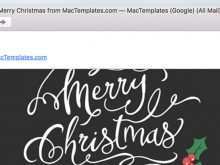 Christmas Card Template Mac