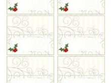 26 Printable Holiday Name Card Template Download with Holiday Name Card Template