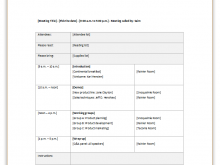 26 Printable Meeting Agenda Table Template Templates by Meeting Agenda Table Template