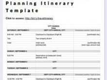 26 Report Create A Travel Itinerary Template Now for Create A Travel Itinerary Template