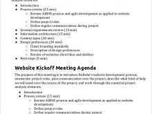 26 Report Project Kickoff Agenda Template in Photoshop by Project Kickoff Agenda Template