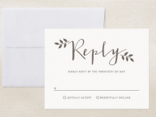 26 Rsvp Card Template For Word Download for Rsvp Card Template For Word