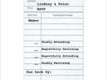 Library Checkout Card Template Printable