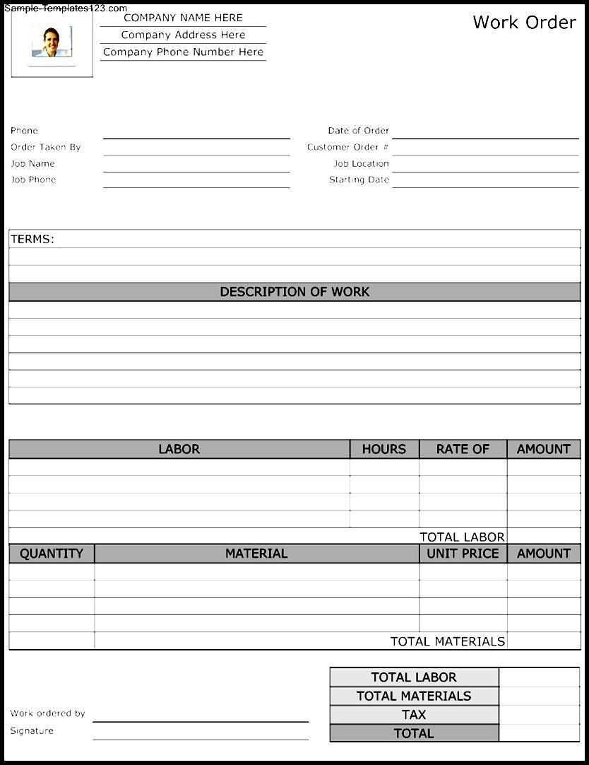 26 The Best Free Job Card Template For Engineering Download for Free Job Card Template For Engineering