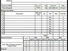 26 Visiting Invoice Format Gst PSD File for Invoice Format Gst