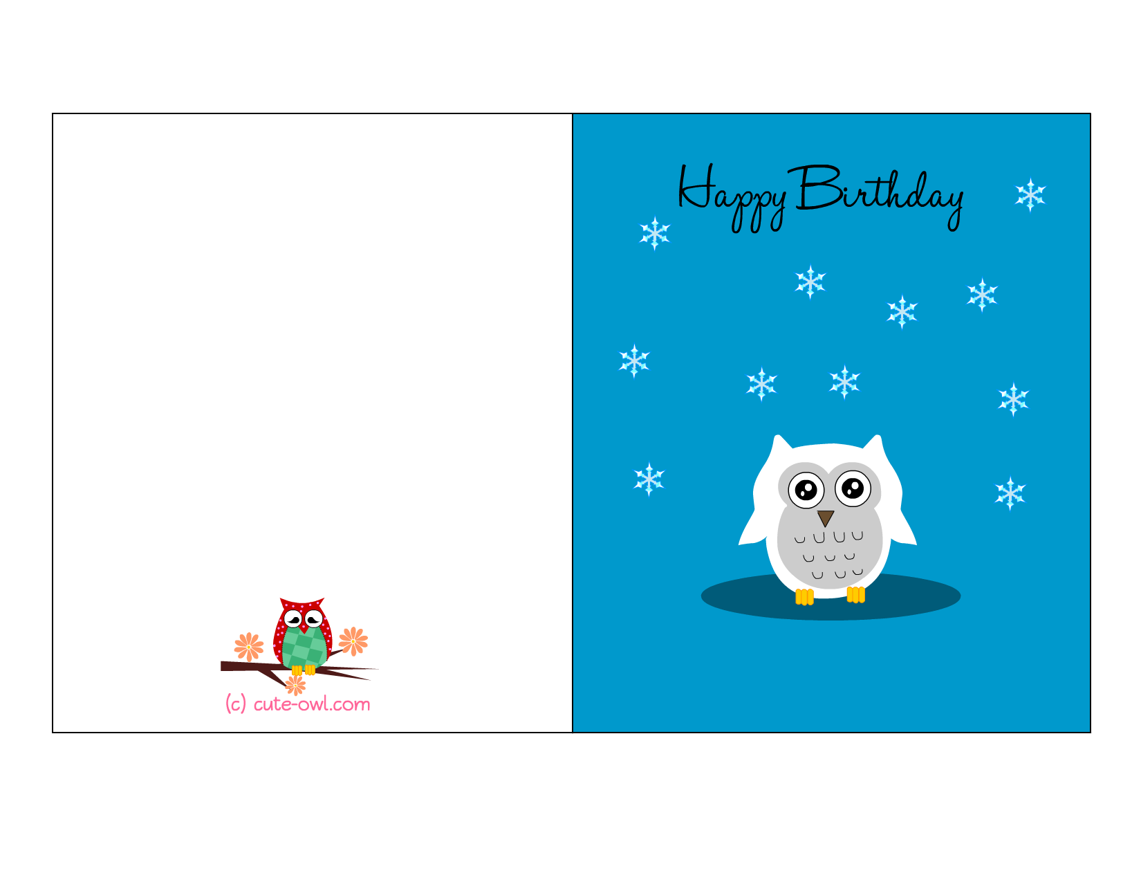 27 Adding Owl Birthday Card Template Maker By Owl Birthday Card Template Cards Design Templates