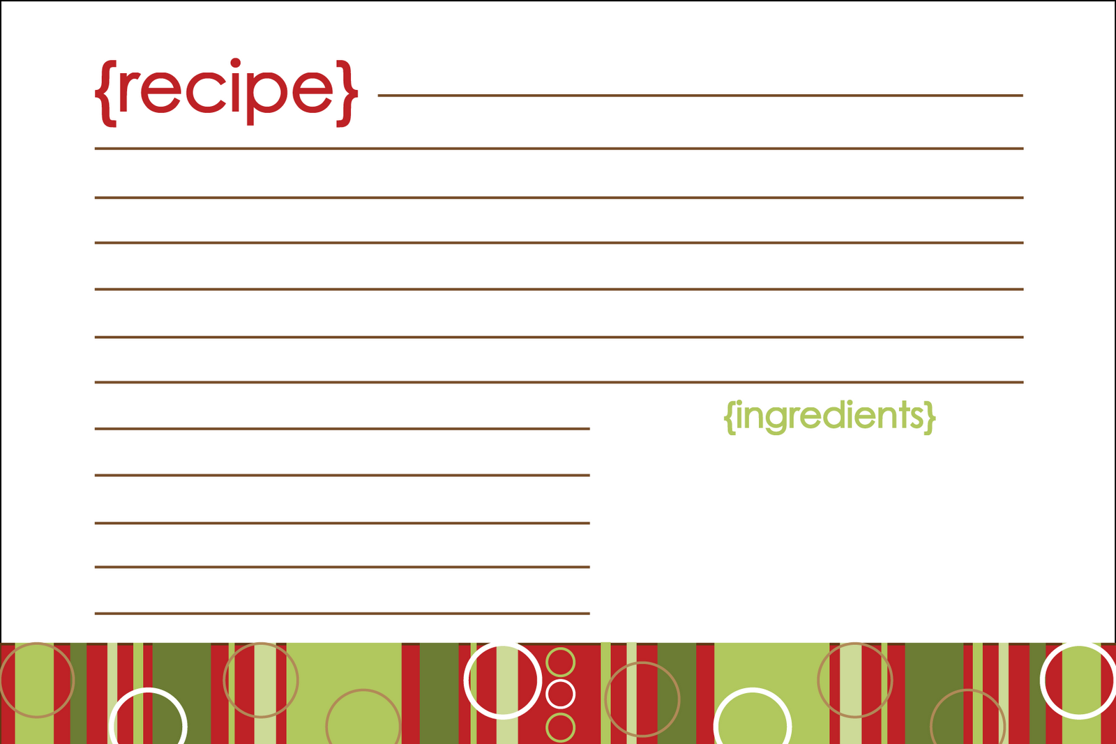 27 Blank Christmas Recipe Card Template For Word in Word for Christmas Recipe Card Template For Word