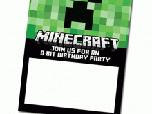 27 Create Minecraft Birthday Card Template Printable For Free with Minecraft Birthday Card Template Printable