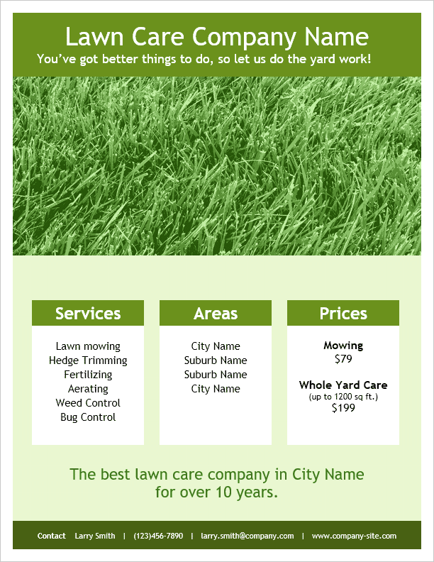 27 Creating Lawn Care Flyers Templates Free Formating with Lawn Care Flyers Templates Free