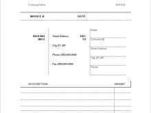 Freelance Blogger Invoice Template