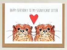 27 Creative Otter Birthday Card Template Download for Otter Birthday Card Template