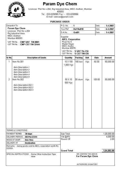 Invoice Format In Tally Erp 9 - Cards Design Templates
