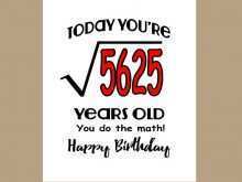 27 Format 75Th Birthday Card Template Layouts by 75Th Birthday Card Template