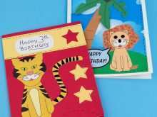 27 Format Lion Birthday Card Template Layouts for Lion Birthday Card Template