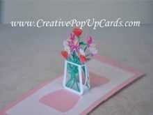 27 Format Pop Up Card Bouquet Template Formating by Pop Up Card Bouquet Template