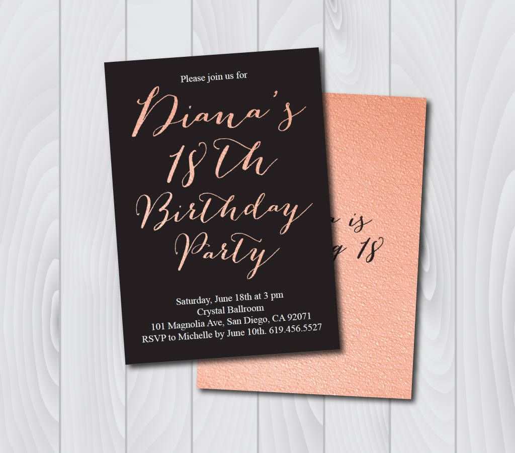 27 Free Printable Invitation Card Template For 18Th Birthday Now by Invitation Card Template For 18Th Birthday