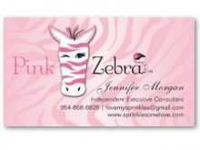 27 Free Printable Pink Zebra Business Card Templates With Stunning Design by Pink Zebra Business Card Templates