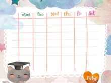 27 Free Printable School Schedule Template Cute in Photoshop with School Schedule Template Cute
