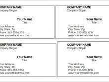 27 Free Printable Visiting Card Template For Word for Ms Word by Visiting Card Template For Word