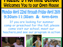 27 Free School Open House Flyer Template in Photoshop with School Open House Flyer Template