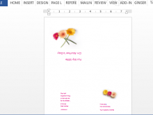 27 Free Simple Card Template For Word Formating for Simple Card Template For Word