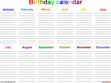 27 How To Create Birthday Card List Template Download by Birthday Card List Template