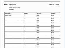 Hourly Billing Invoice Template