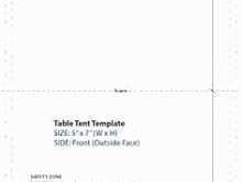 Large Tent Card Template Free