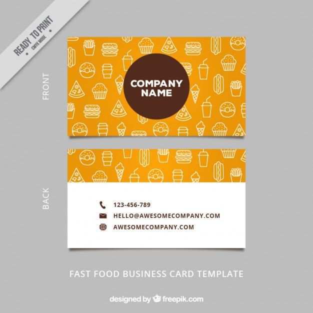 27 How To Create Name Card Template Food Formating with Name Card ...