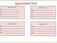 27 Online Appointment Card Template Printable Templates for Appointment Card Template Printable