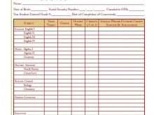 Blank Report Card Template Homeschool