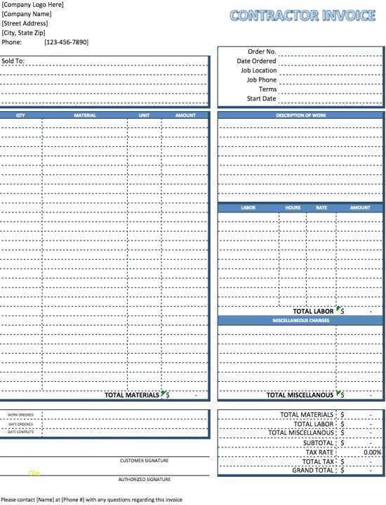 27 Online Construction Invoice Format In Excel With Stunning Design by Construction Invoice Format In Excel