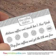 27 Online Loyalty Card Printable Template With Stunning Design by Loyalty Card Printable Template