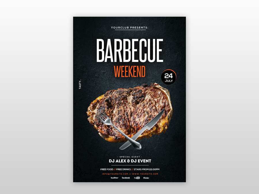 27 Printable Free Bbq Flyer Template Layouts by Free Bbq Flyer Template