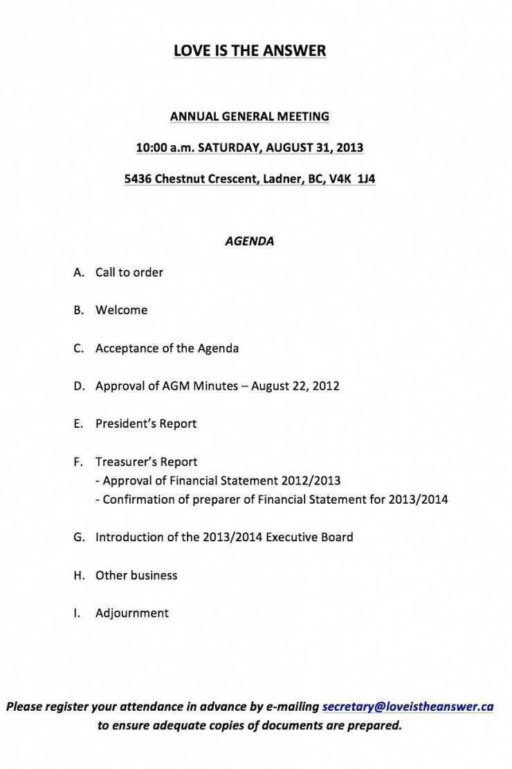 27 Report Agm Agenda Template Nz PSD File For Agm Agenda Template Nz 