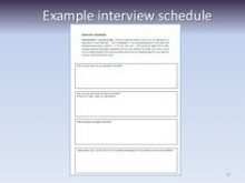 27 Report Interview Schedule Template Research Layouts for Interview Schedule Template Research