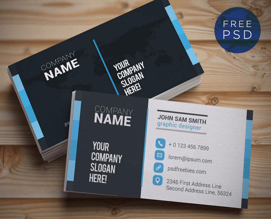 27 Standard Adobe Photoshop Name Card Template PSD File with Adobe Photoshop Name Card Template