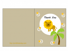 Free Thank You Card Templates Baby Shower